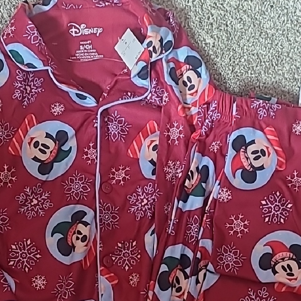 Disney Red Mickey Mouse Kids Pajama Set